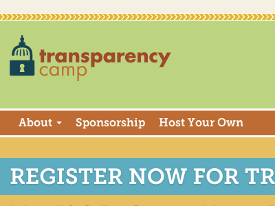 Transparency Camp Site camp sunlight foundation website