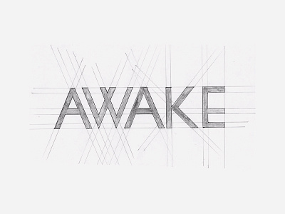 Awake Font drawing font handlettering process sketch typography video