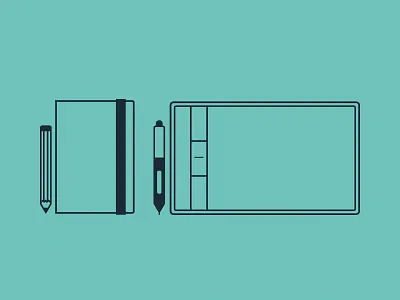 Portfolio illustrations clean contrast graphics illustration portfolio responsive simple tools website