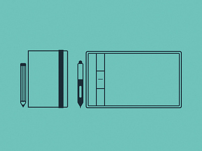 Portfolio illustrations clean contrast graphics illustration portfolio responsive simple tools website