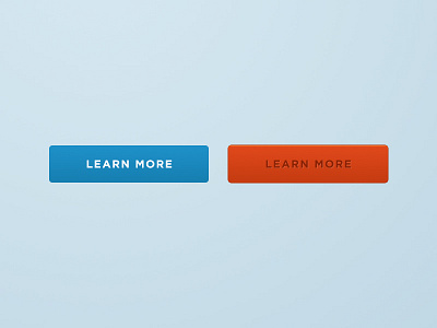 Learn More button click color feel flat interact learning minimal simple