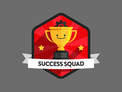 Appboy - Success Squad 3 flat gold logo trophy vector