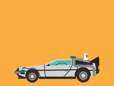 Build it in style back to the future delorean hover conversion illustration mr. fusion time machine