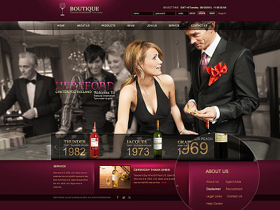 Wine design web