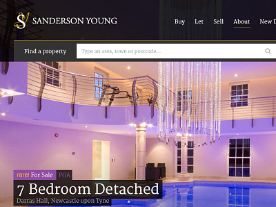 Redesign estate agent exclusive flat high end property search