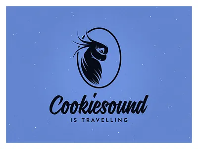 Cookiesound Logo - 2014 branding corporate emblem logo mark parrot travel typography