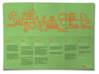 Aretusa leaflet aretusa icon illustration viareggio