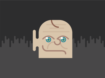 Gollum character flat gollum icon lotr movie nerd tolkien vector