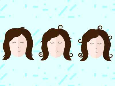 How humid is it in San Juan? faces flat illustration girl hair humidity moisture old san juan pattern puerto rico san juan