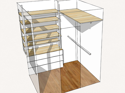 Custom walk in closet closet in walk