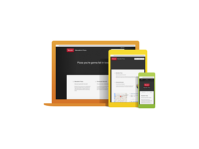 Responsive site devices flat illustration responsive website