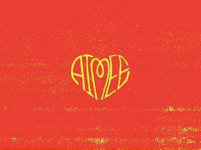 Aimee ❤ aimee heart illustration red typography valentines day yellow