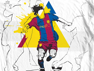 Lionel Messi barcelona fc design football graphic design illustration lionel messi pen soccer sport sports tee tshirt