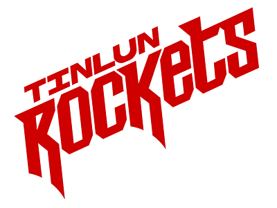 Tinlun Rockets - Vectorized hand lettering houston illustration lettering logo rockets sports