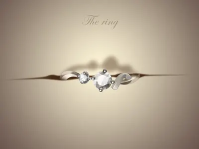 The Ring diamond icon love ring yellow