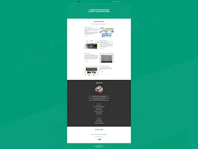 Portfolio bear clean flat list minimal portfolio responsive ui web web design