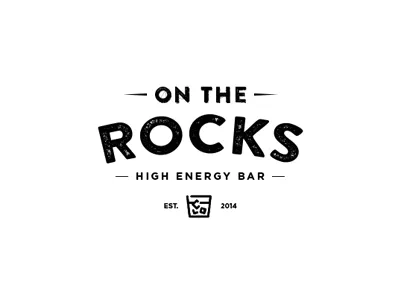 On The Rocks bar brand identity branding logo logo design logotype rocks web web development