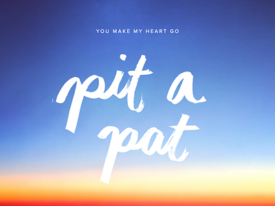 pit a pat for pinterest lettering paint