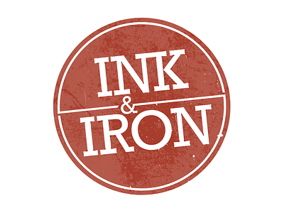 Inkandiron logo offset print