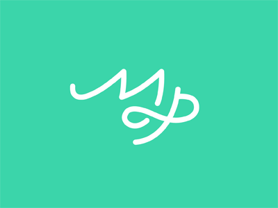 Magic Pony Monogram logo magic pony monogram script