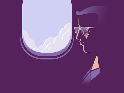 Virgin America Rebound illustration minimalist retro virgin virgin airlines virgin america