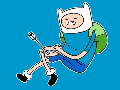 I used to be an adventurer like you... adventure adventure time arrow arrow to the knee cartoon finn illustration meme skyrim