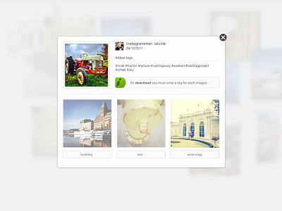 Pop-up ( instashare.in ) download instagram instashare photo popover popup proceed step ui web design web site