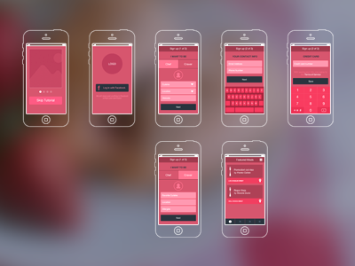 Wireframes app wireframe blueprint food app ux design wireframes