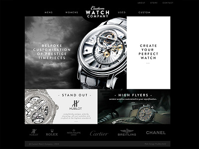 Custom Watch Company Website html website