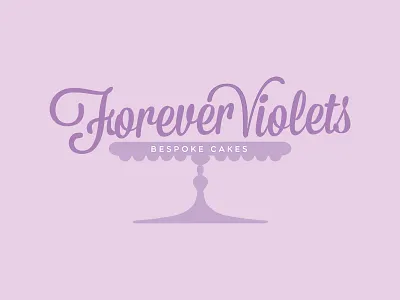 Cake Makers Logo brand cake design draft logo photoshop purple