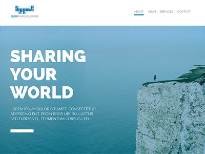 Web Design flat landing simple ui ux web design