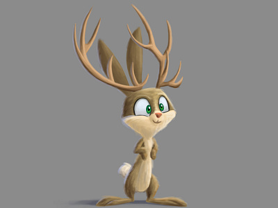 Jackalope character design illustration jackalope sketch dailies visual development