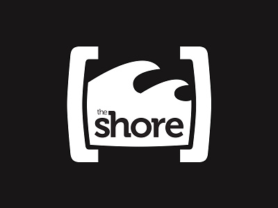 Shore Logo bold brand branding church clean logo minimal modern non profit style wave