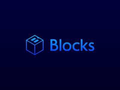 Blocks logo development app blocks development icon in progress logo