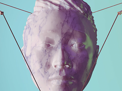 Nr1 of my 3D Skulpture Project 3d asian cinema 4d design graphic illustration render rock stone
