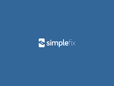 Simplefix branding design logo mobile