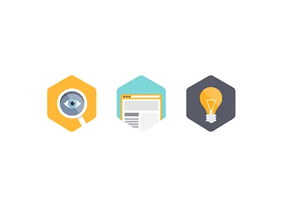 Search Engine Icons icons infographic lightbulb search web browser