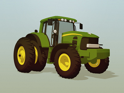 Johnny Popper [final] 3d 7530 ag john deere modeling render tractor