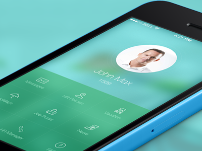 Iphone Dashboard Design blue dashboard design green ios7 iphone iphone 5c ui