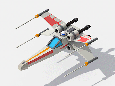 X-wing Starfighter infotools jedi oleg starwars turbaba vector