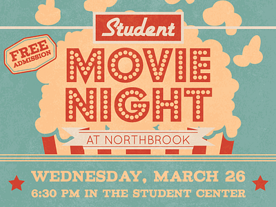 Movie Night flyer movie