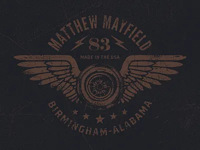 Mayfield 83 alabama birmingham matthew mayfield mayfield merch usa vintage wings