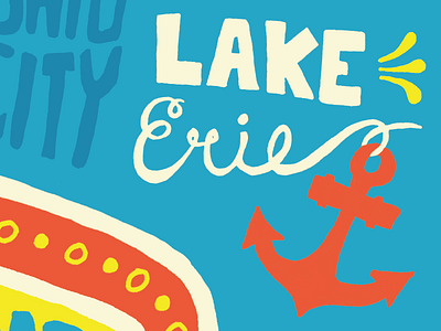 Oberlin Alumni Magazine Cover anchor cleveland college erie handlettering illustration lake lake erie magazine cover oberlin ohio