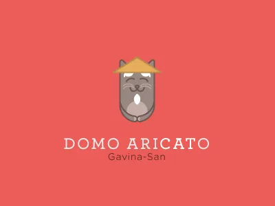 Thanks @carlosgavina arigato cat domo dribbble flat hello japan japanese sensei thanks welcome
