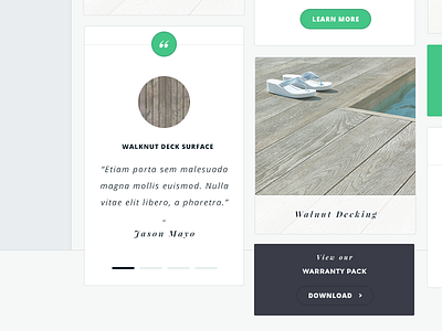 Feature Masonry Grid clean design feature grid masonry minimal product testimonials type typography ui web