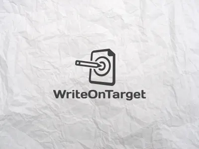 Write On Target free logo logo design mark paper sheet target