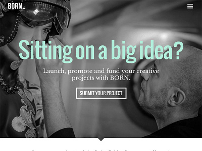 Born Homepage crowdfunding luxury