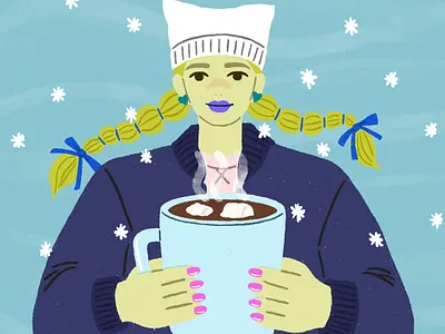 winter artwork characterart characterdesign design digitalart digitalillustration fashion illustration