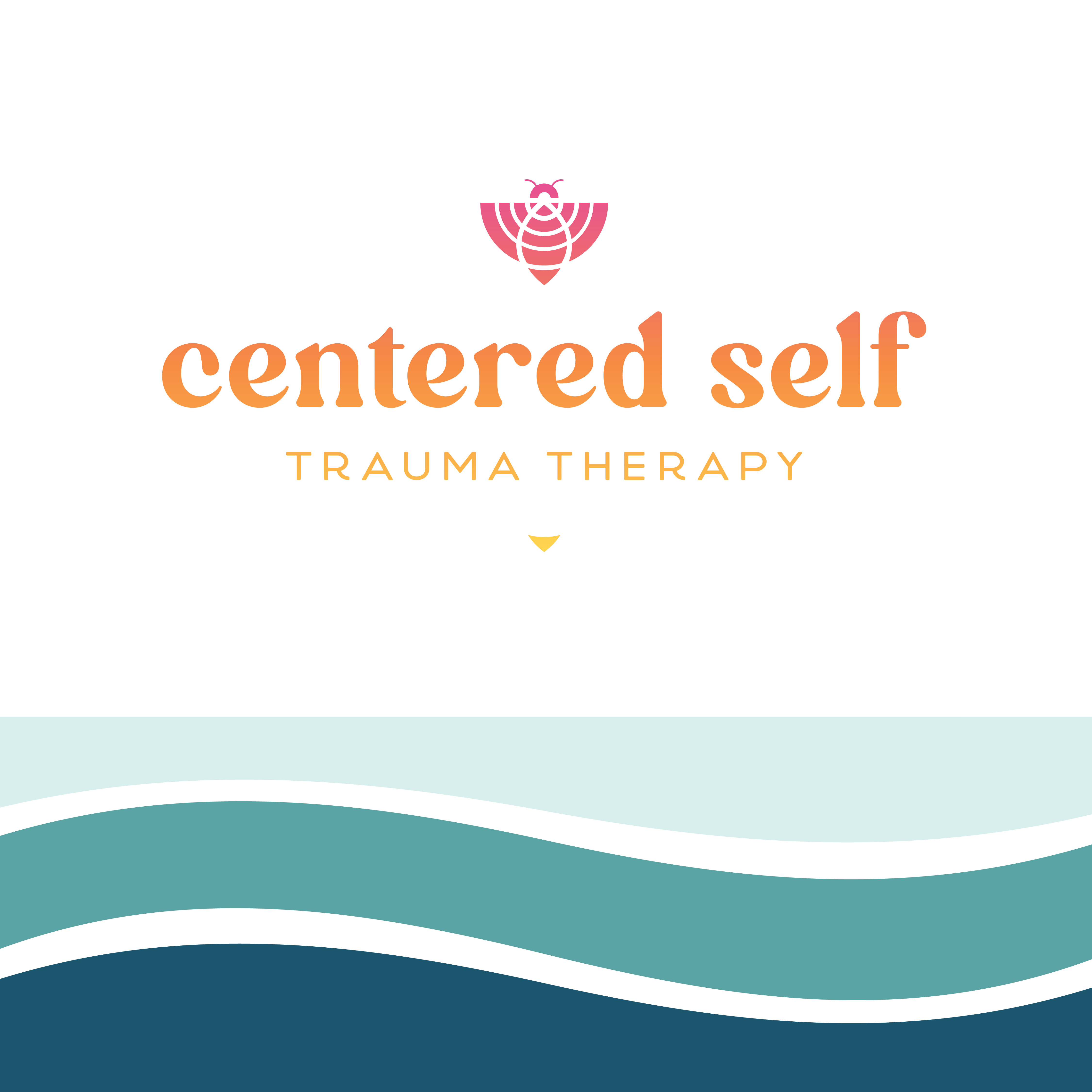 Centered Self Trauma Therapy brand design branding design graphic design icon design logo design website design