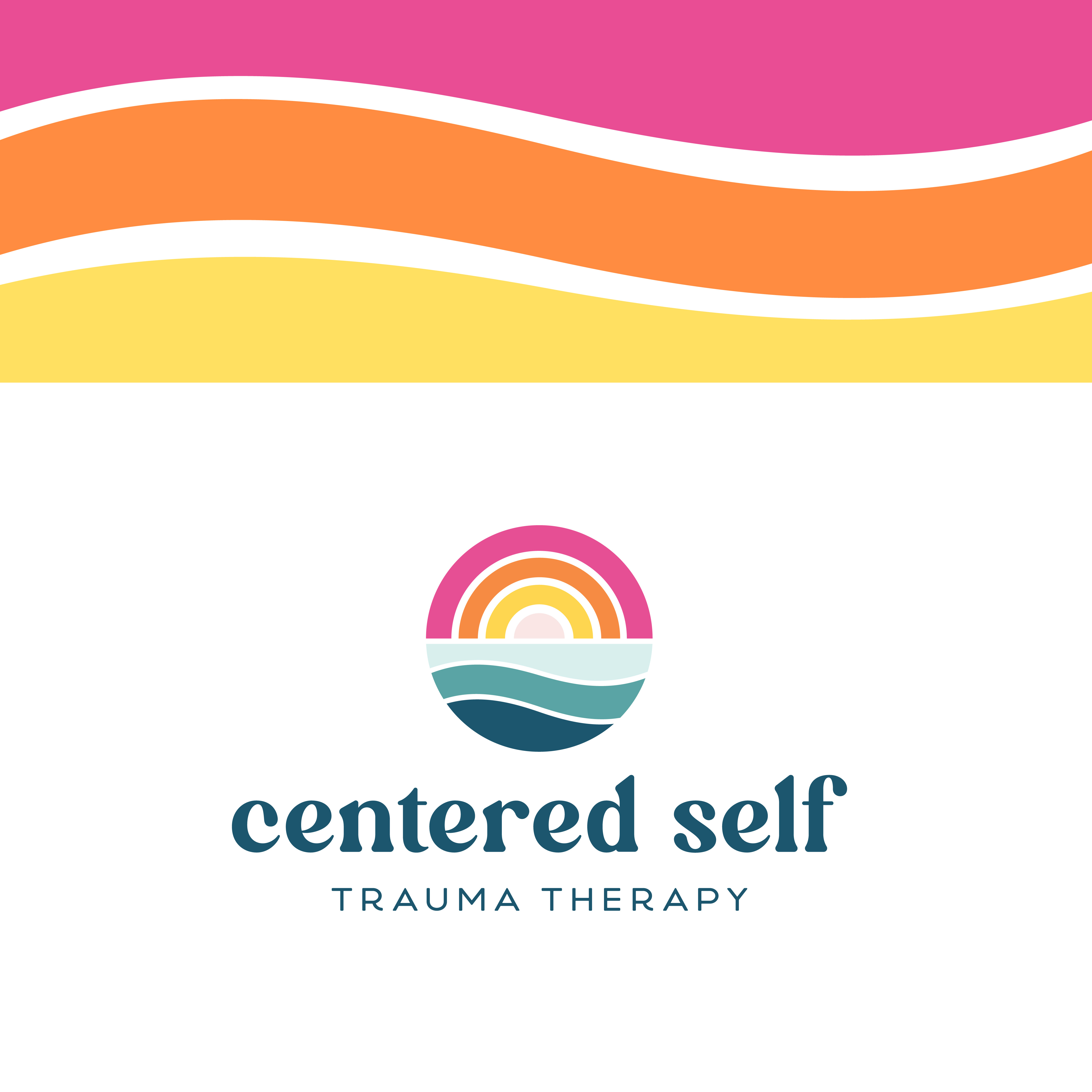 Centered Self Trauma Therapy brand design branding design graphic design icon design logo design website design